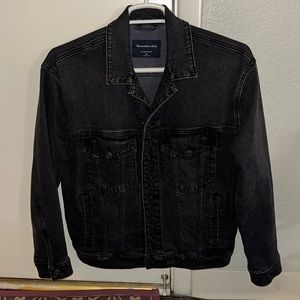 Abercrombie black wash denim jacket